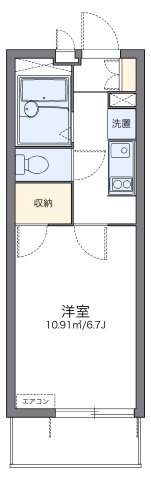 レオパレスブロッサムの間取り