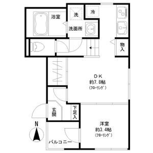 【間取り】 | ハーモニーテラス二番Ⅶ