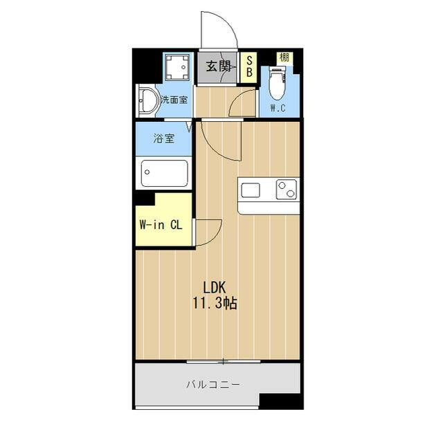 LIBTH水前寺の間取り