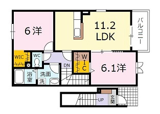 フォレスト　光　Ⅱの間取り