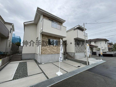 【外観】 | 神戸市西区狩場台2丁目　新築戸建1号棟　仲介手数料無料！ | 西区狩場台2　新築1号棟　仲介手数料無料！