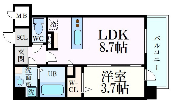 プランドール新北野
