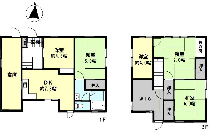 垂水区塩屋台2丁目戸建の間取り
