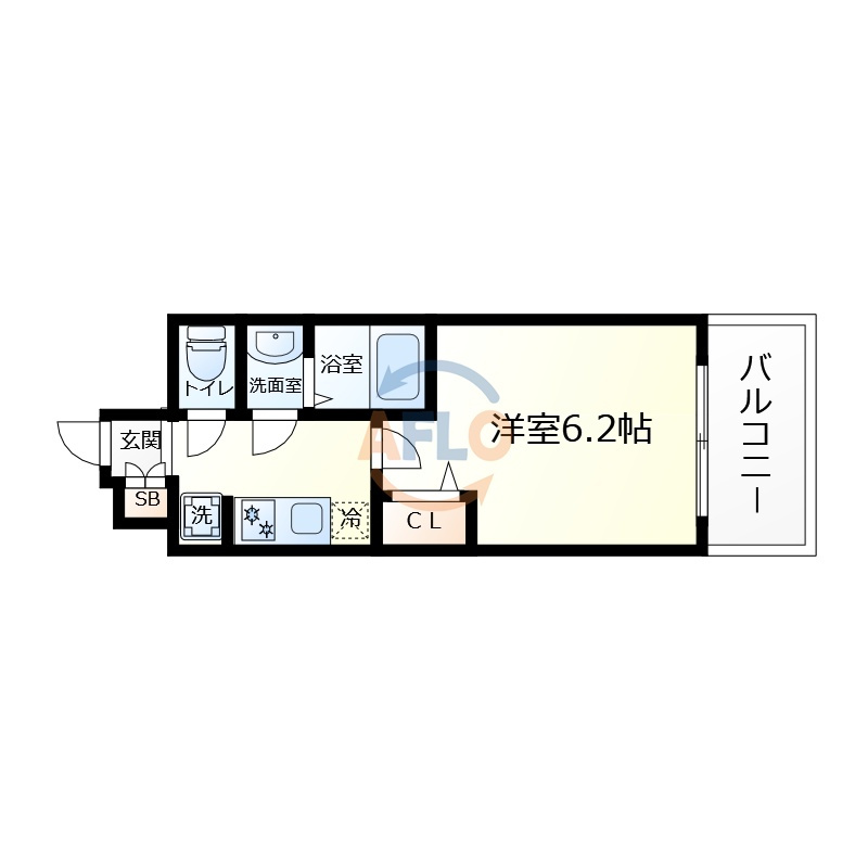 プレリス北巽駅前ラバルスの間取り|プレリス北巽駅前ラバルス　間取り
