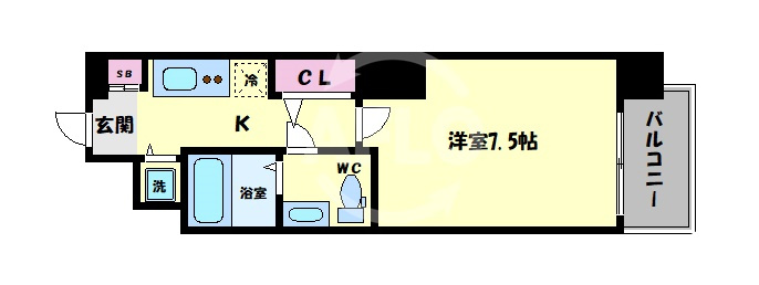 アドバンス上町台グレイスの間取り|アドバンス上町台グレイス　間取り