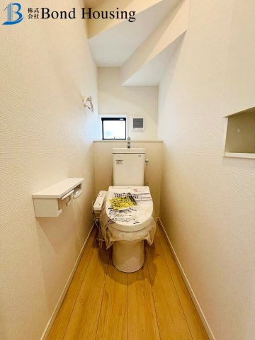 WIC完備　収納豊富　大久保町谷八木　全9棟　5号棟のトイレ