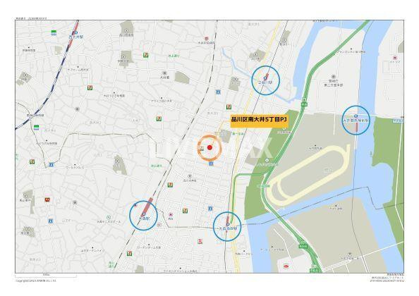 【地図】オープンブルーム品川南大井