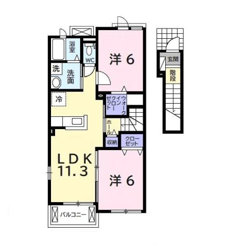 【間取り】 | アルモニーⅡ