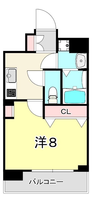 レジデンス三宮ラインの間取り