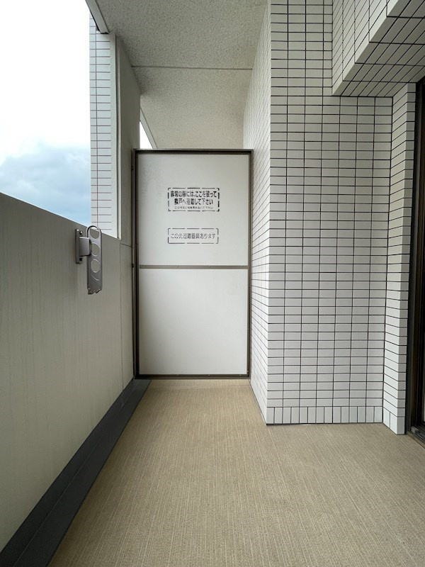 エンクレスト天神MERSⅡのバルコニー