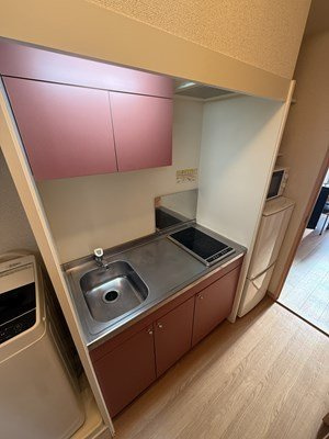 コンパクトなキッチンで掃除もラクラク