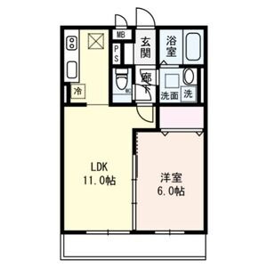 【間取り】 | グレースコーポIII III | 間取り図です
