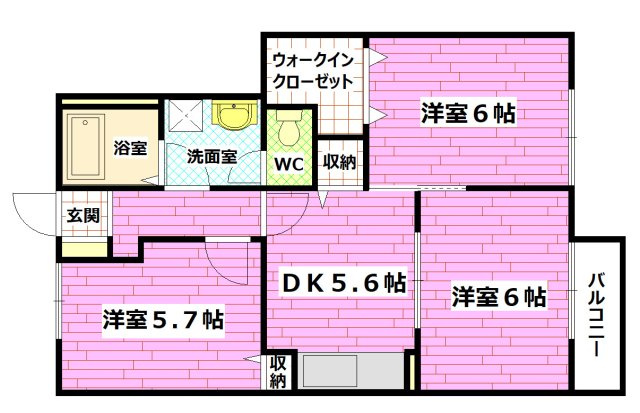 イーストヒルズの間取り