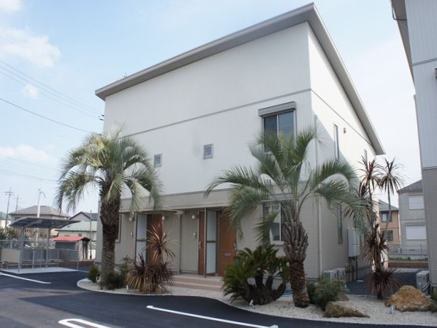 【外観】 | パームガーデンＡ | オシャレな外観が特徴の賃貸住宅です♪