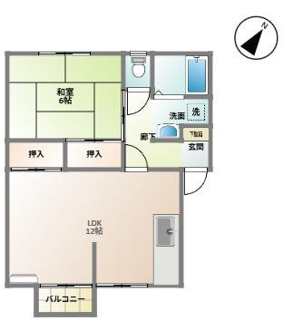 【間取り】 | タウンハタガサキＡ棟