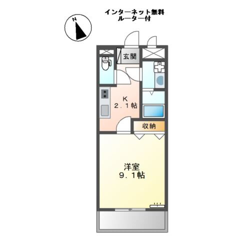 グランディーの間取り