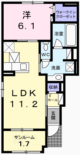 Ｋｉｂｏｕ　Ｓの間取り