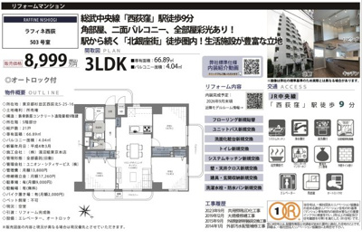 【その他】 | ラフィネ西荻　仲介手数料無料＋40万円現金プレゼント中