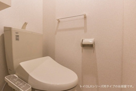 ゆったりとした空間のトイレです