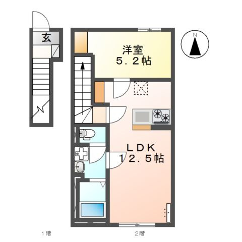 【間取り】 | （仮称）嘉島町新築アパート