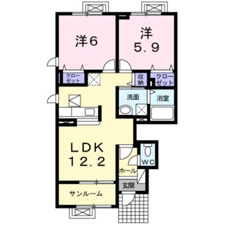 【間取り】 | サンパティークＫⅡ
