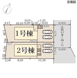 リーブルガーデン奈良千代ヶ丘3期の区画図