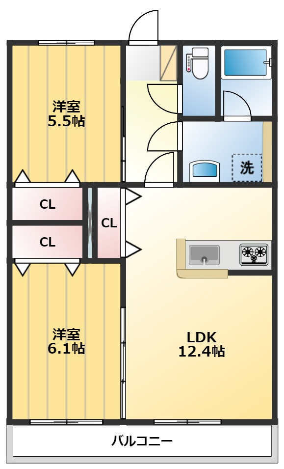 リリーヴィレッジWESTの間取り
