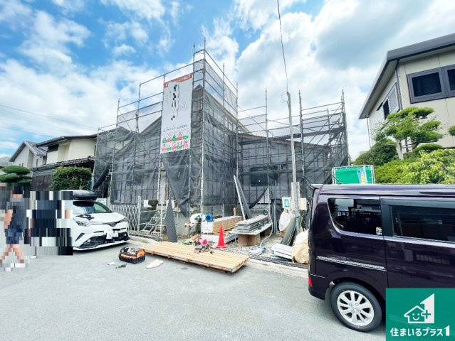川西市清和台東　第1期　新築一戸建ての外観|周辺は落ち着いた街並みの住宅地！子育てがしやすい住環境です！まだ未完成ですが、現地でしかわからない事もございます。是非一度ご覧ください。