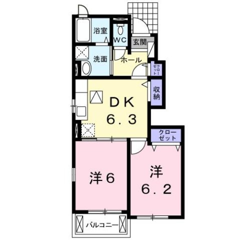 【間取り】 | コスモグレイスＢ