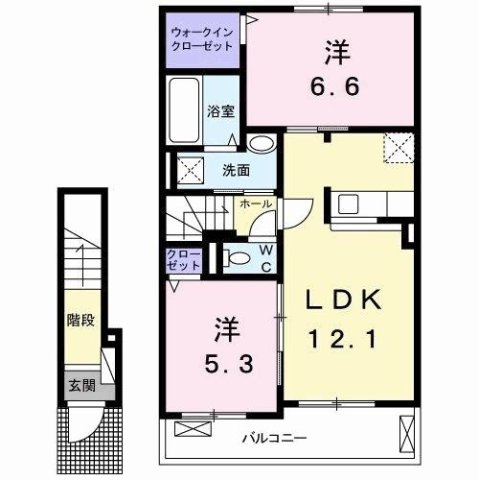 【間取り】 | メゾンド・プチ・フルールⅦ