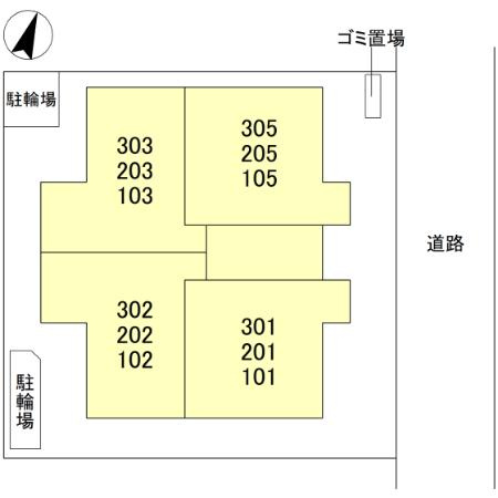 Noble raffiner 北浦和の区画図