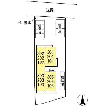 フェリーチェの区画図