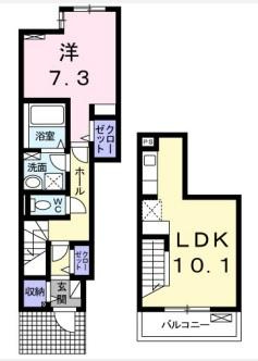 サージェ林　Ⅰ・Bの間取り|※間取りが現況と異なる場合は現況を優先します※