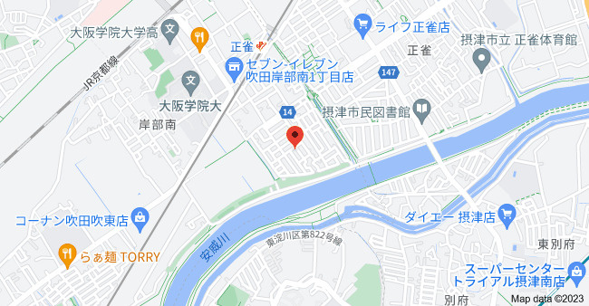 フジパレス南正雀Ⅲ番館の地図