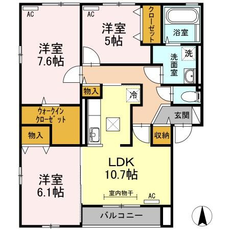 【間取り】 | ジュエル　ガーネット