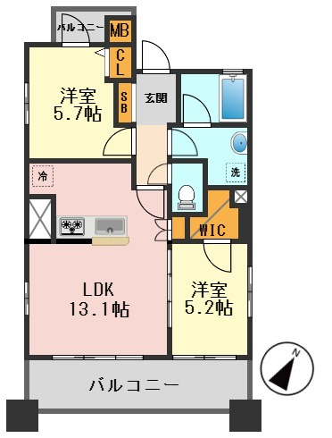 リーフコンフォート新小岩の間取り