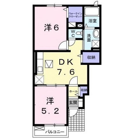 α　ＩＣＨＩＳＡＫＯ　Ｂの間取り