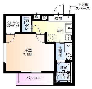 フジパレス南正雀Ⅱ番館の間取り