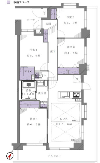 コスモ板橋エクセラの間取り