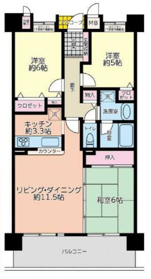 【間取り】の画像