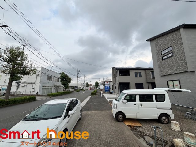 木曽西３丁目３期の前面道路含む現地写真
