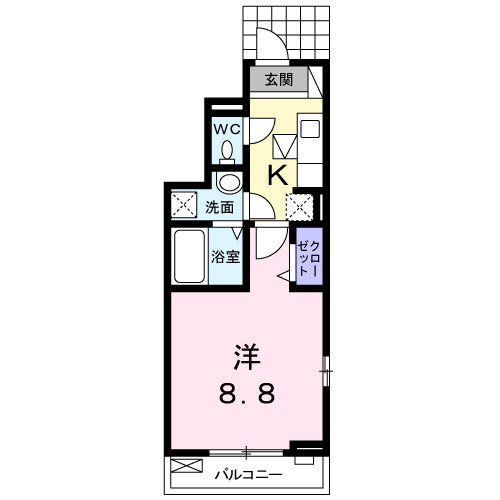 カーサ忍ヶ丘の間取り