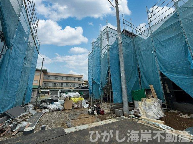 平塚市四之宮2丁目　新築戸建　全7棟の外観|7月4日撮影　建築中　現地外観