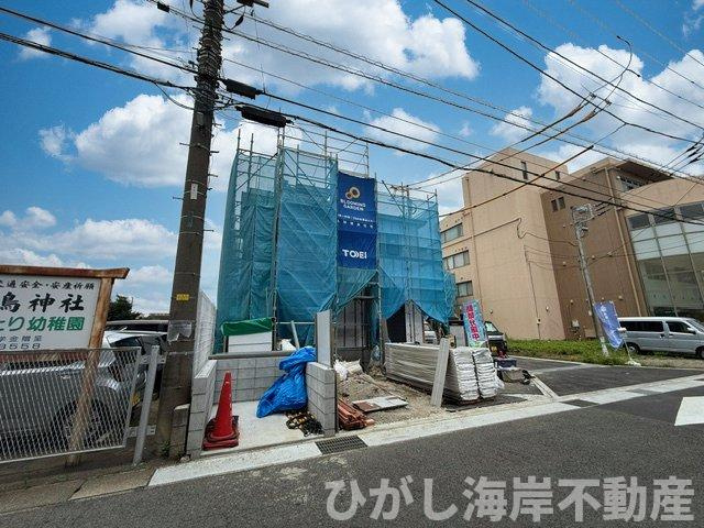 平塚市四之宮2丁目　新築戸建　全7棟の外観|7月4日撮影　建築中　現地外観