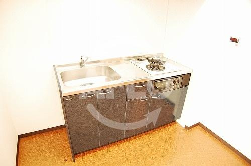 アビテ北御堂のキッチン|アビテ北御堂　2口ガスシステムキッチン