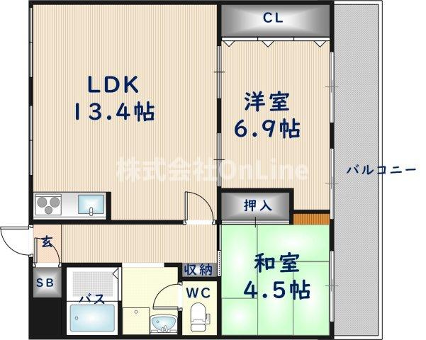 【間取り】 | エルセレーノ志紀