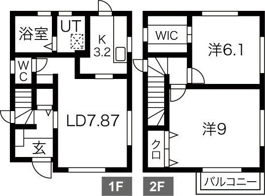 Couleur(クルール)　D棟の間取り