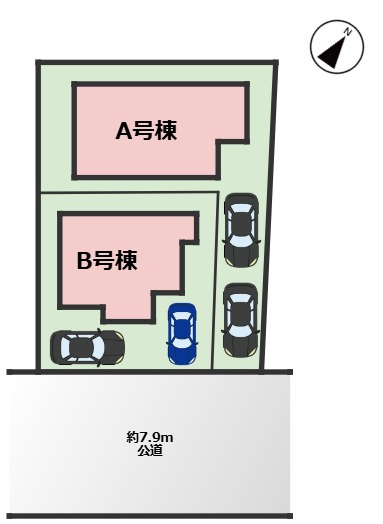 ハートフルタウン緑区兵庫2丁目513｜名古屋市の戸建ならホームアップの区画図