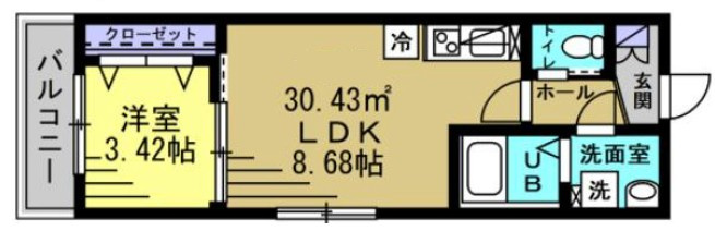 YK南流山の間取り