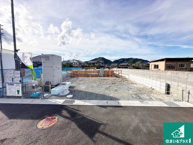 神崎郡福崎町福崎新　第3期　新築一戸建ての外観|周辺は落ち着いた街並みの住宅地！子育てがしやすい住環境です！まだ未完成ですが、現地でしかわからない事もございます。是非一度ご覧ください。